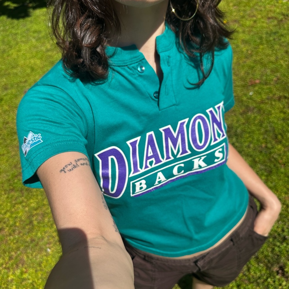 Teal and Purple Diamond Backs Vintage Tshirt